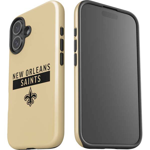 NFL New Orleans Saints Gold Performance Series iPhone 16 Plus Impact Case